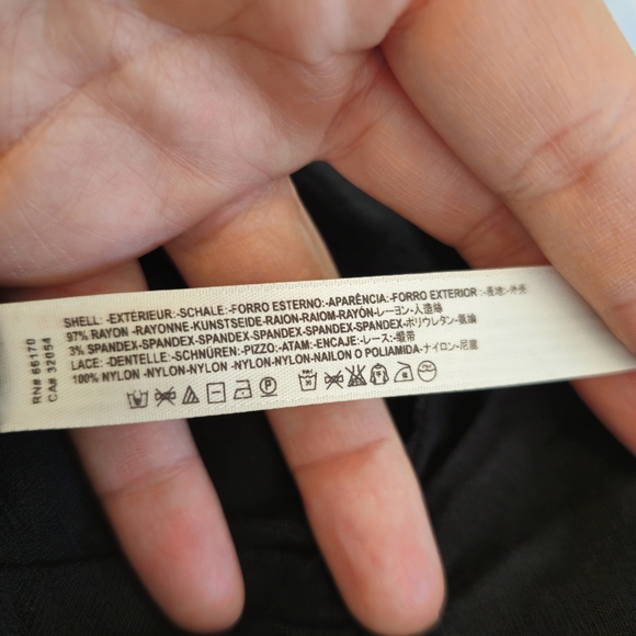 Intimately Free People Black Side Ruched Wrap Mini  Dress - Women Size M - Picture 8 of 8